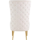  Manufacturer Color_Cream -- Alexander Cream Velvet Upholstered Accent Chair IMAGE 3