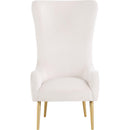  Manufacturer Color_Cream -- Alexander Cream Velvet Upholstered Accent Chair IMAGE 5