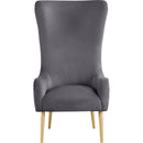  Manufacturer Color_Grey -- Alexander Grey Velvet Upholstered Accent Chair IMAGE 5