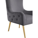  Manufacturer Color_Grey -- Alexander Grey Velvet Upholstered Accent Chair IMAGE 6