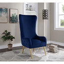  Manufacturer Color_Navy -- Alexander Navy Velvet Upholstered Accent Chair IMAGE 2