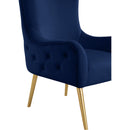  Manufacturer Color_Navy -- Alexander Navy Velvet Upholstered Accent Chair IMAGE 6
