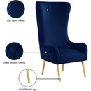  Manufacturer Color_Navy -- Alexander Navy Velvet Upholstered Accent Chair IMAGE 8