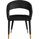  Color_Black/ Gold -- Meridian Destiny Dining Chair IMAGE 4