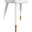  Color_Cream/ Gold -- Destiny Cream Velvet Upholstered Dining Chair IMAGE 6