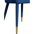  Color_Navy -- Destiny Navy Velvet Upholstered Dining Chair IMAGE 6