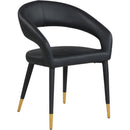 Color_Black/ Gold -- Meridian Destiny Dining Chair IMAGE 1