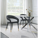  Color_Black/ Gold -- Meridian Destiny Dining Chair IMAGE 2