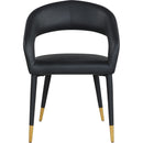  Color_Black/ Gold -- Meridian Destiny Dining Chair IMAGE 4