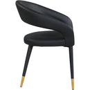  Color_Black/ Gold -- Meridian Destiny Dining Chair IMAGE 5