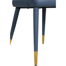  Color_Navy -- Destiny Navy Vegan Leather Upholstered Dining Chair IMAGE 6