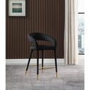  Color_Black/ Gold -- Meridian Destiny Counter Height Stool IMAGE 2
