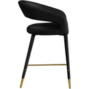  Color_Black/ Gold -- Meridian Destiny Counter Height Stool IMAGE 5