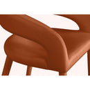  Color_Cognac -- Destiny Cognac Velvet Upholstered Counter Stool IMAGE 6
