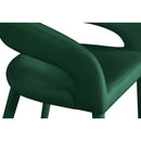  Color_Gold/ Green -- Destiny Green Velvet Upholstered Counter Stool IMAGE 6