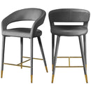 Meridian Destiny Counter Height Stool 540Grey-C IMAGE 1