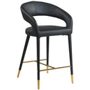  Color_Black/ Gold -- Meridian Destiny Counter Height Stool IMAGE 1