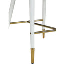  Color_Gold/ White -- Destiny White Vegan Leather Upholstered Counter Stool IMAGE 6