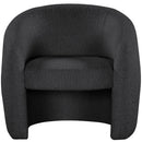  Manufacturer Color_Black -- Meridian Acadia Stationary Fabric Accent Chair IMAGE 4