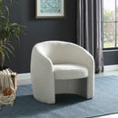  Manufacturer Color_Cream -- Acadia Cream Boucle Fabric Upholstered Accent Chair IMAGE 2