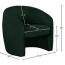  Manufacturer Color_Green -- Acadia Green Boucle Fabric Upholstered Accent Chair IMAGE 7