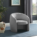  Manufacturer Color_Grey -- Acadia Grey Boucle Fabric Upholstered Accent Chair IMAGE 2