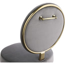  Color_Grey -- Brandy Grey Velvet Upholstered Dining Chair IMAGE 5