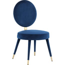  Color_Navy -- Brandy Navy Velvet Upholstered Dining Chair IMAGE 1
