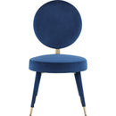  Color_Navy -- Brandy Navy Velvet Upholstered Dining Chair IMAGE 4