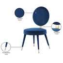 Color_Navy -- Brandy Navy Velvet Upholstered Dining Chair IMAGE 7