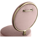  Color_Pink -- Brandy Pink Velvet Upholstered Dining Chair IMAGE 5