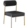  Color_Black/ Brass -- Meridian Carly Dining Chair IMAGE 1