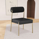  Color_Black/ Brass -- Meridian Carly Dining Chair IMAGE 2