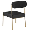  Color_Black/ Brass -- Meridian Carly Dining Chair IMAGE 3