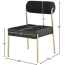  Color_Black/ Brass -- Meridian Carly Dining Chair IMAGE 7