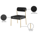  Color_Black/ Brass -- Meridian Carly Dining Chair IMAGE 8