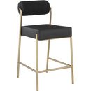  Color_Black/ Brass -- Meridian Carly Counter Height Stool IMAGE 1