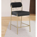  Color_Black/ Brass -- Meridian Carly Counter Height Stool IMAGE 2