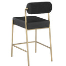  Color_Black/ Brass -- Meridian Carly Counter Height Stool IMAGE 3
