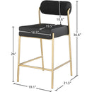  Color_Black/ Brass -- Meridian Carly Counter Height Stool IMAGE 7