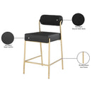  Color_Black/ Brass -- Meridian Carly Counter Height Stool IMAGE 8