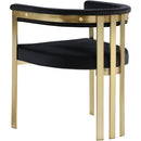 Color_Black/ Brass -- Meridian Marcello Chair IMAGE 3