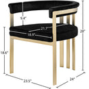  Color_Black/ Brass -- Meridian Marcello Chair IMAGE 7