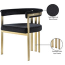  Color_Black/ Brass -- Meridian Marcello Chair IMAGE 8