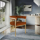  Color_Cognac -- Marcello Cognac Velvet Upholstered Dining Chair IMAGE 2