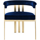  Color_Navy -- Marcello Navy Velvet Upholstered Dining Chair IMAGE 4
