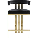  Color_Black/ Brass -- Meridian Marcello Counter Height Stool IMAGE 4