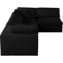  Manufacturer Color_Black -- Meridian Serene Fabric 4 pc Sectional IMAGE 10