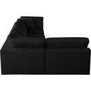  Manufacturer Color_Black -- Meridian Serene Fabric 4 pc Sectional IMAGE 9