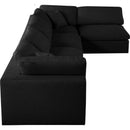  Manufacturer Color_Black -- Meridian Serene Fabric 5 pc Sectional IMAGE 10